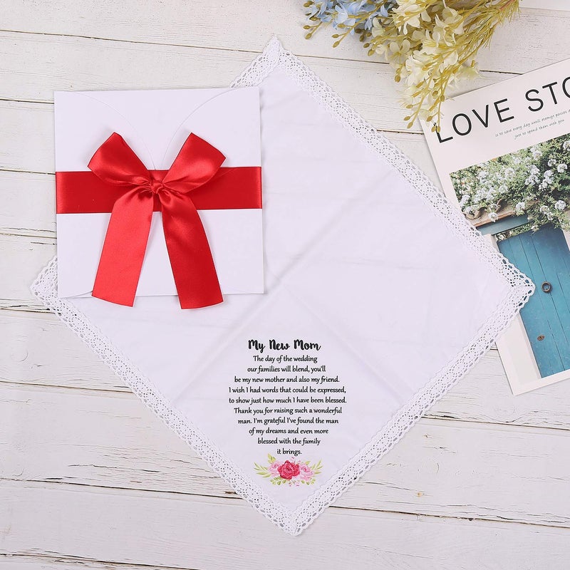 TRULIVA Wedding Keepsake Handkerchief for Mom - New Mom Gift from Bride - Image 4